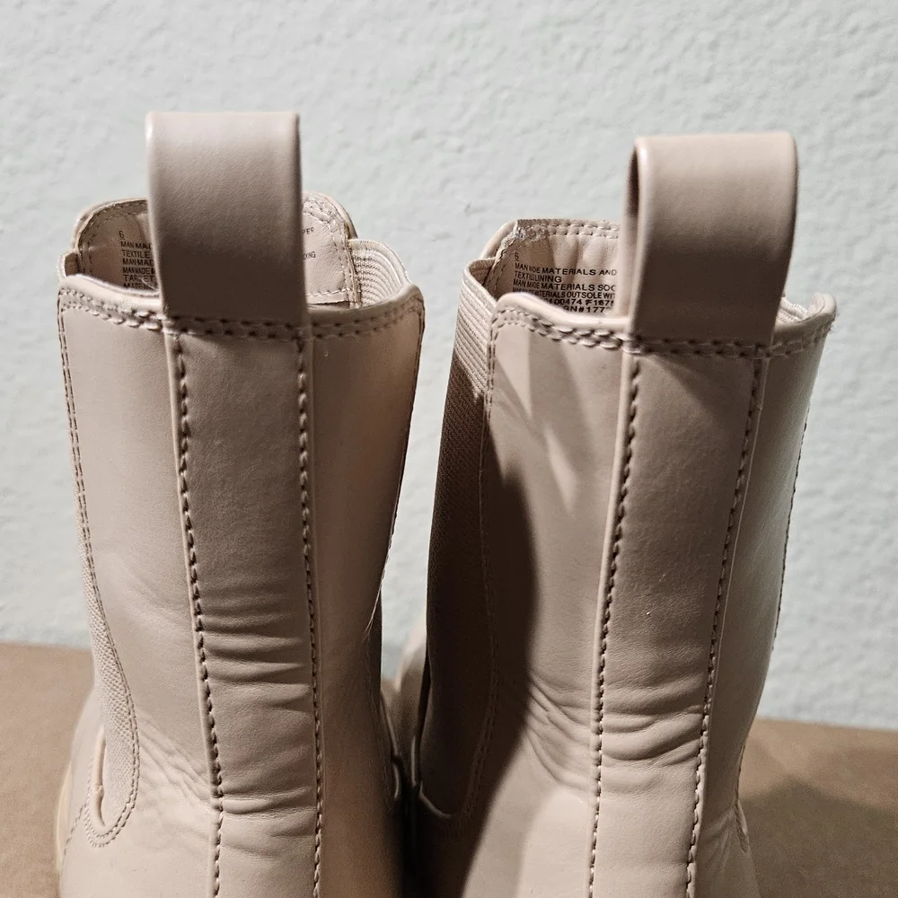 a new day Beige Ankle Booties